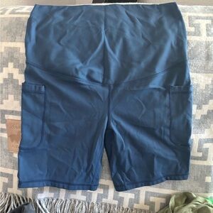 Born Primitive Maternity Navy Athletic Shorts
